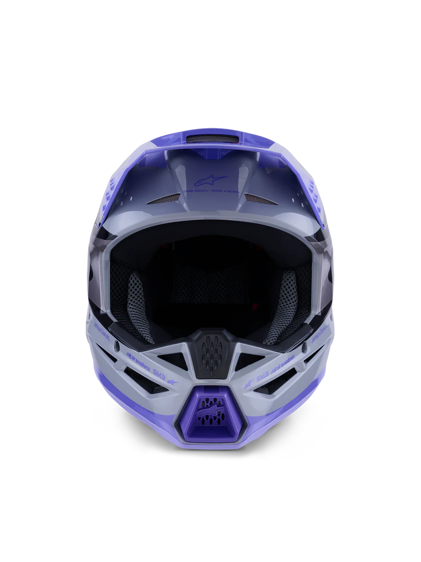 Supertech M3 (Youth) Jettson Helmet Grey/Purple/Black ECE06
