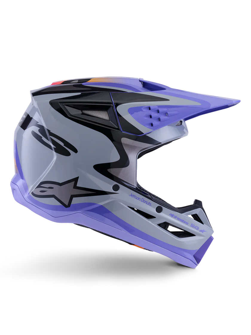 Supertech M3 Jettson Helmet Grey/Purple/Black ECE06