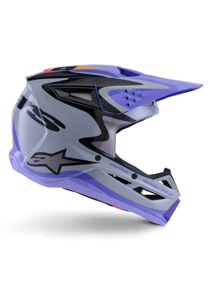 Supertech M3 Jettson Helmet Grey/Purple/Black ECE06