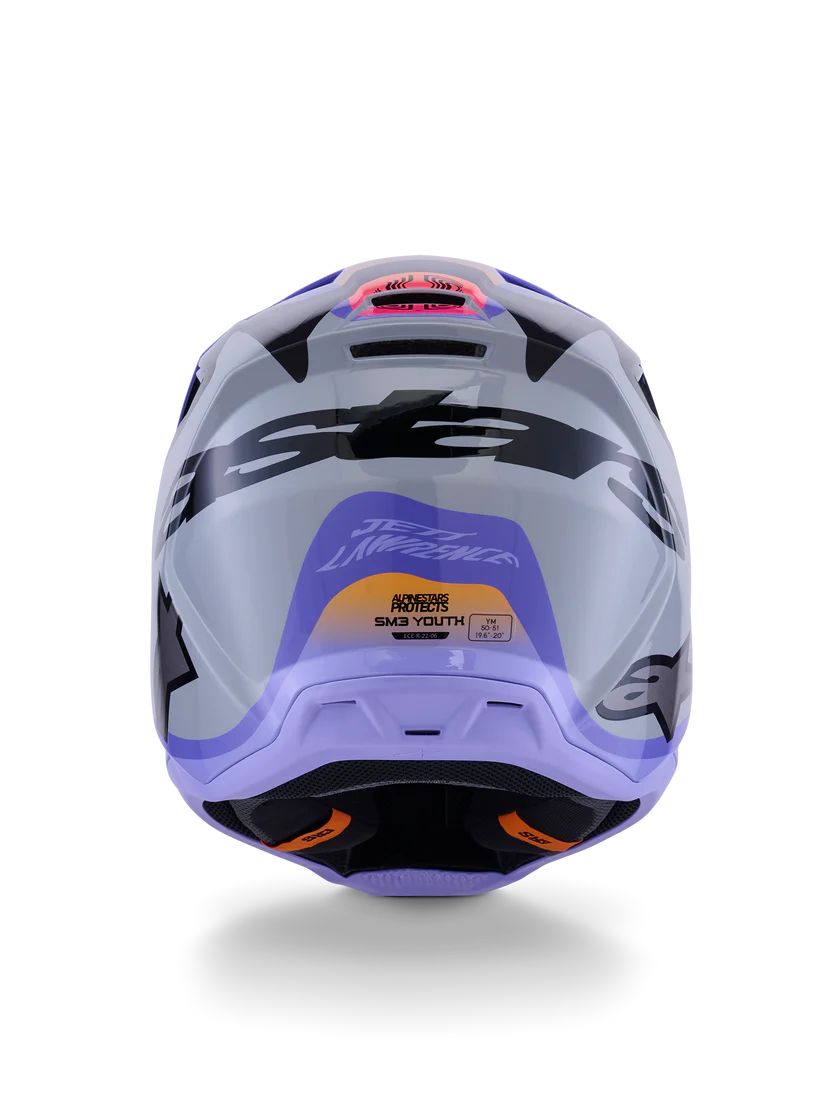 Supertech M3 (Youth) Jettson Helmet Grey/Purple/Black ECE06