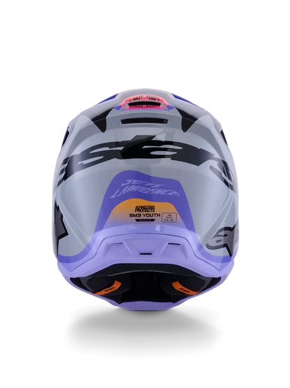 Supertech M3 (Youth) Jettson Helmet Grey/Purple/Black ECE06