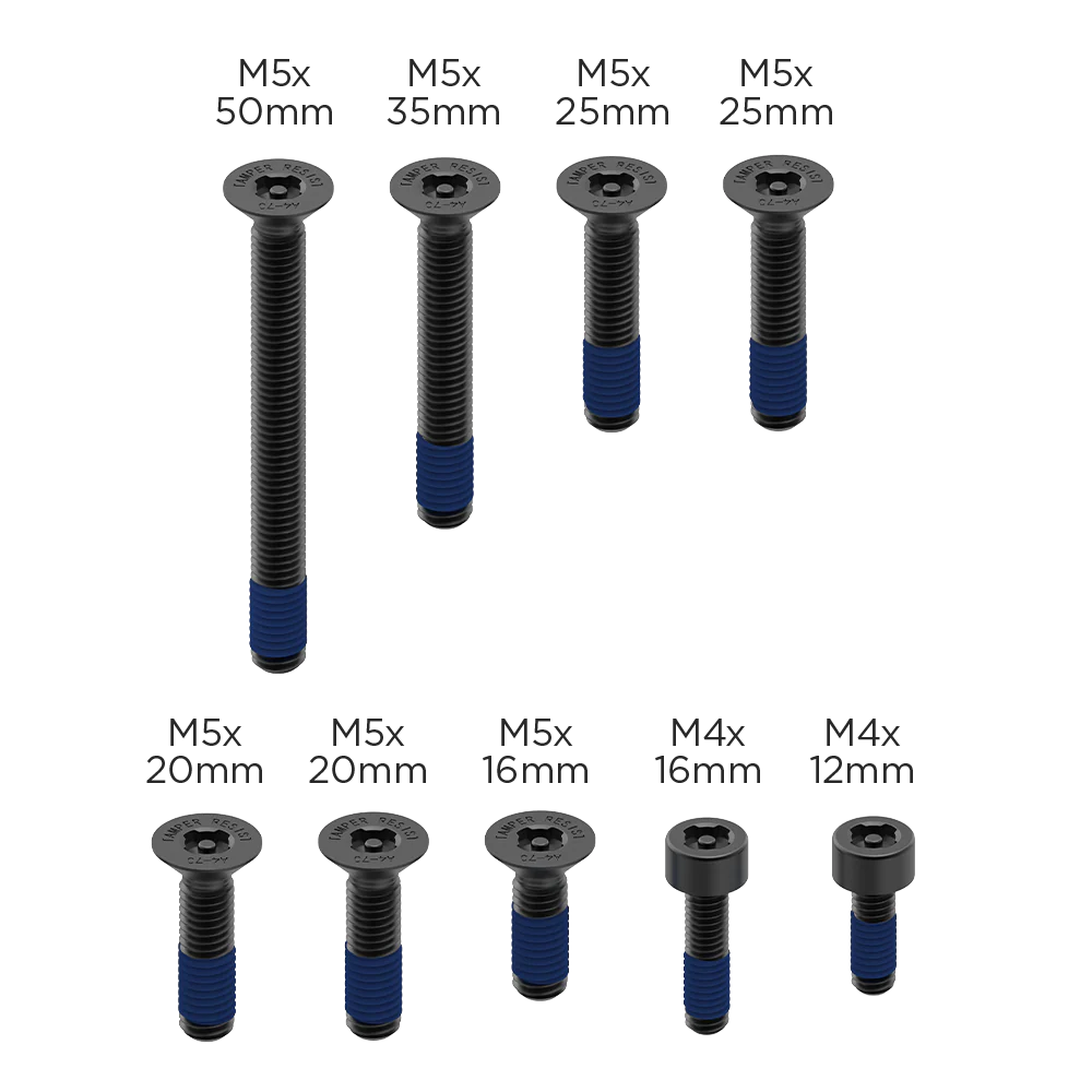 Quad Lock Anti-Theft Screw Kit