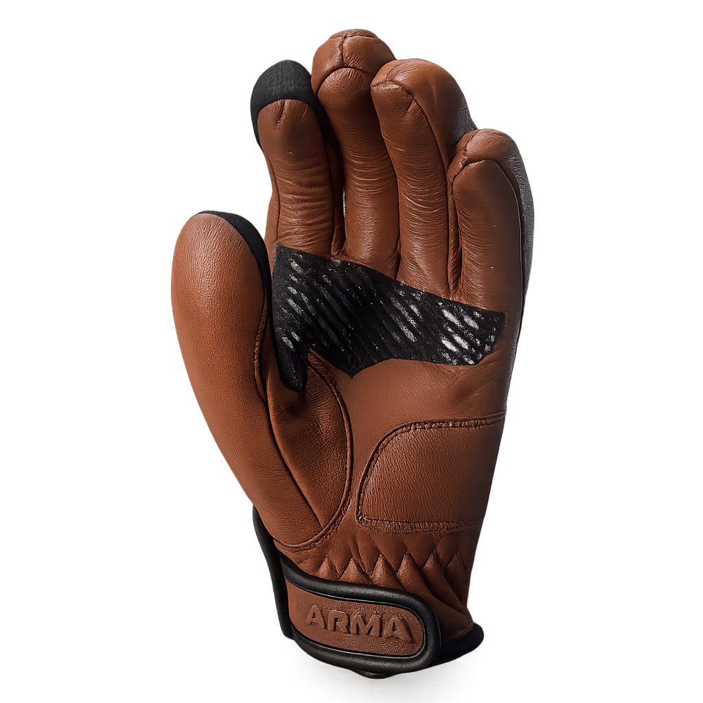 ARMA Mora Leather Gloves - Camel Brown