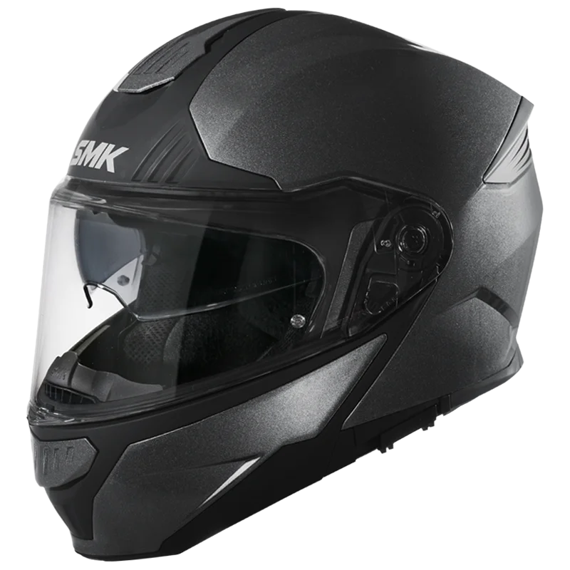 SMK Gullwing Matte Black Helmet MA200
