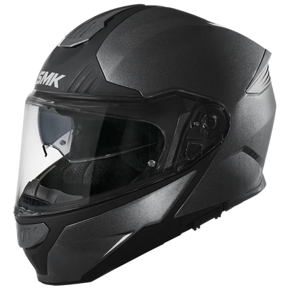 SMK Gullwing Matte Black Helmet MA200