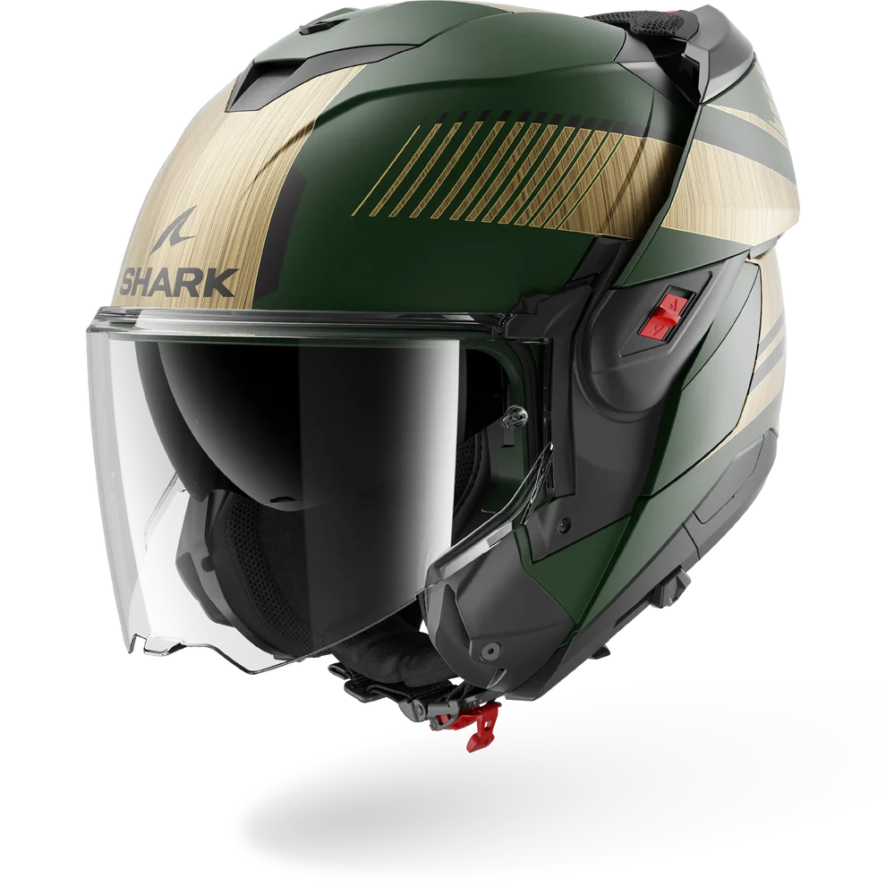 Shark OXO Sikter Matte Green/Chrome Gold