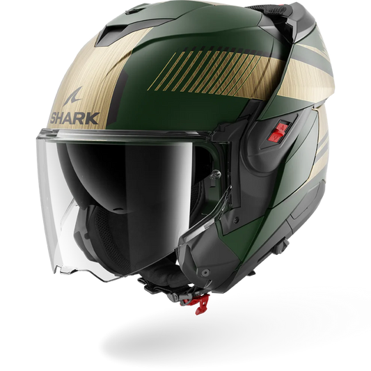 Shark OXO Sikter Matte Green/Chrome Gold