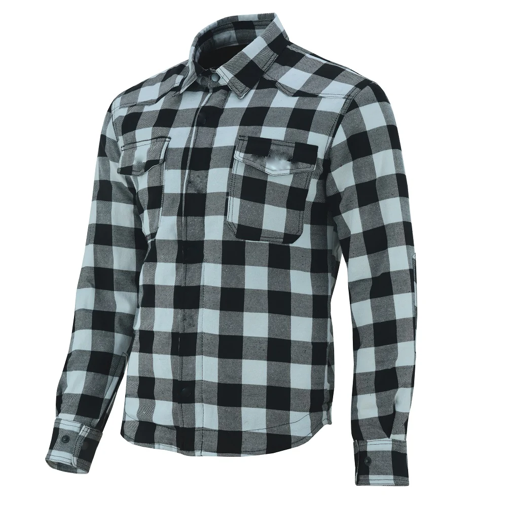 Nexo Flanel Rider Shirt - Black White