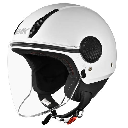 SMK Laminar Open Face Helmet White GL100