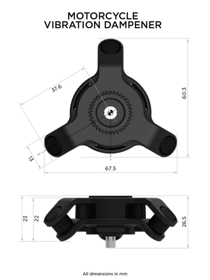 Quad Lock Motorcycle Vibration Dampener