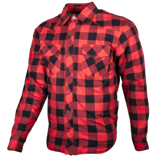 Nexo kEVLAR Flanel Rider Shirt - BLACK/RED