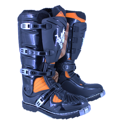 Nexo Mx Pro Boots - Black/Orange