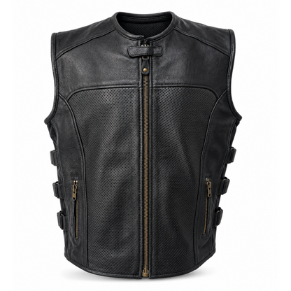Nexo Sonic Perforated Leather Vest