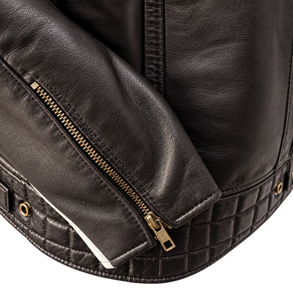 NEXO Café Racer v2 Leather Jacket - Dark Brown