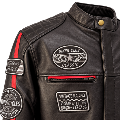 NEXO Café Racer v2 Leather Jacket - Dark Brown
