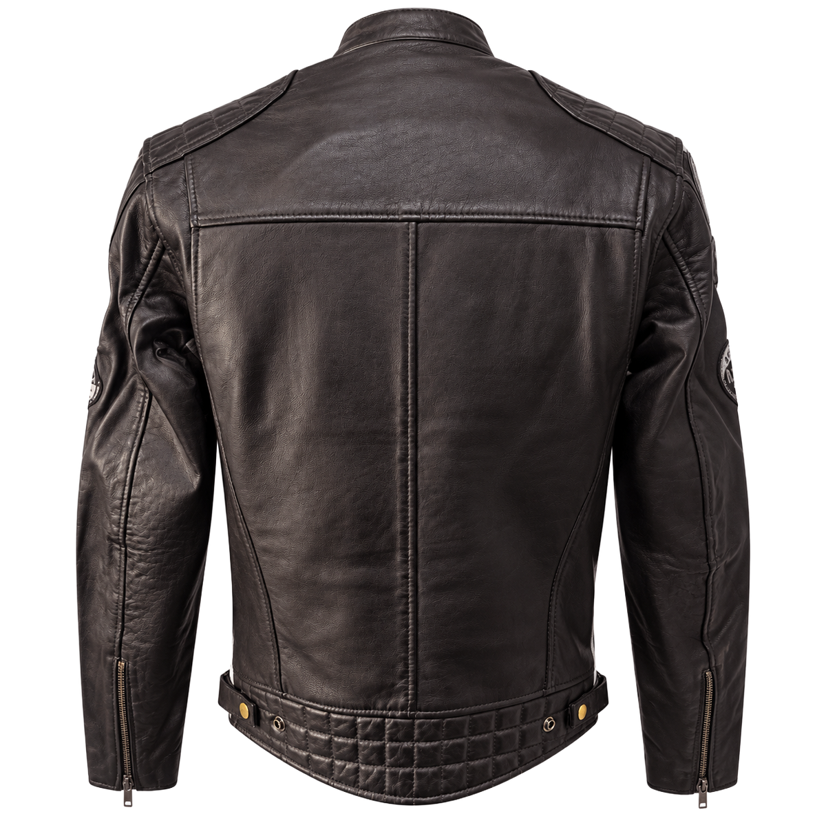 NEXO Café Racer v2 Leather Jacket - Dark Brown