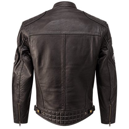 NEXO Café Racer v2 Leather Jacket - Dark Brown