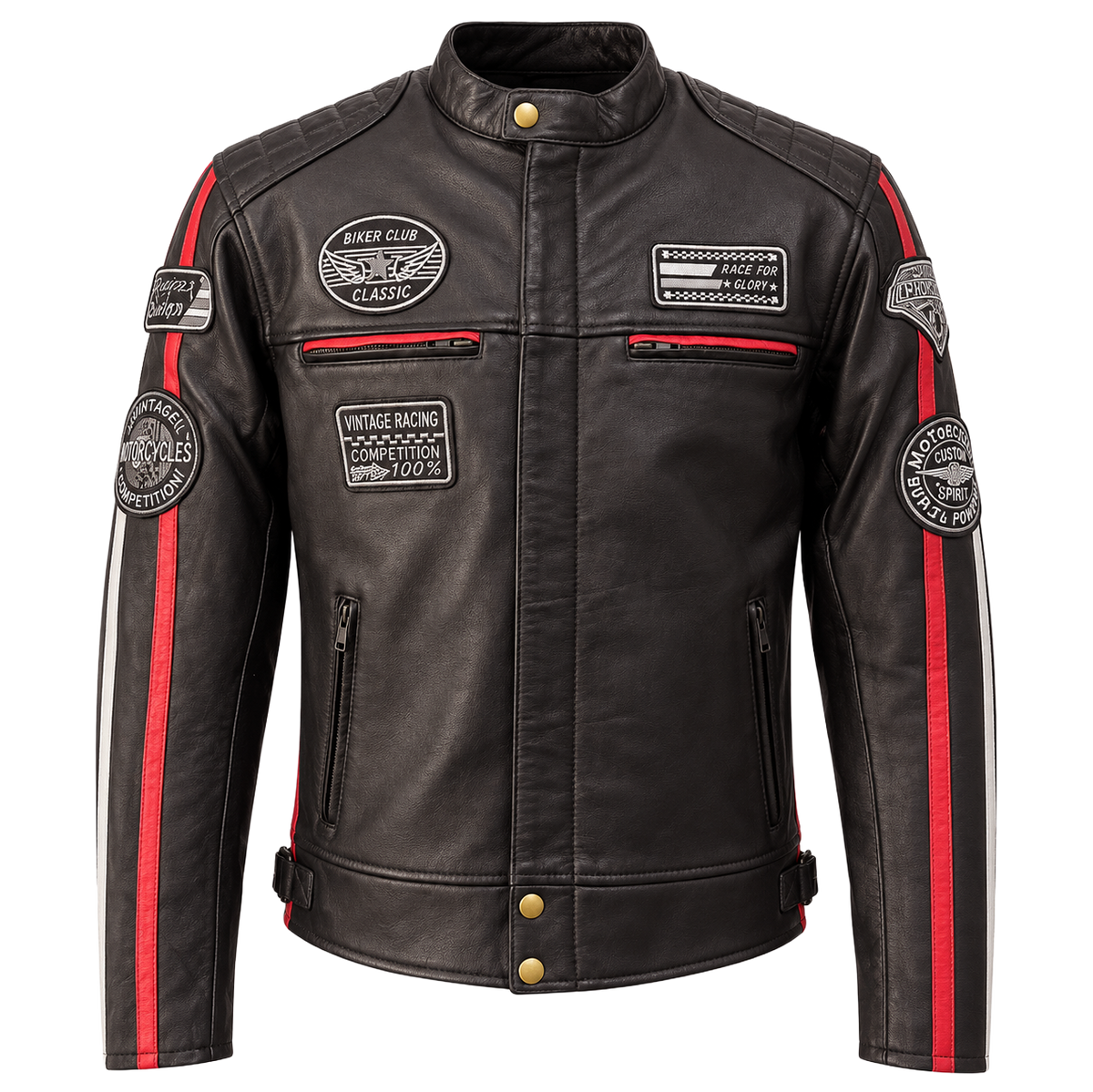 NEXO Café Racer v2 Leather Jacket - Dark Brown