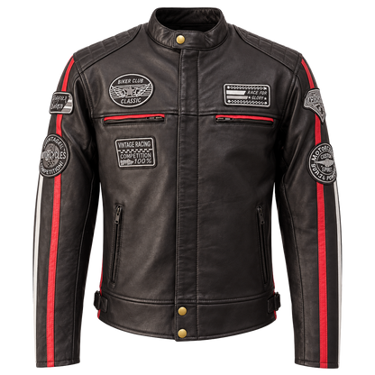 NEXO Café Racer v2 Leather Jacket - Dark Brown
