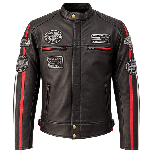 NEXO Café Racer v2 Leather Jacket - Dark Brown