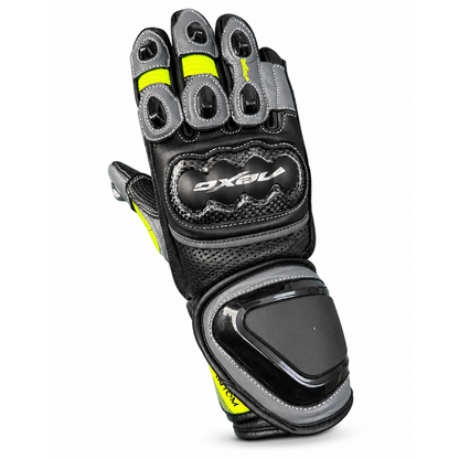 Nexo Phantom Youth Racing Gloves Black/Grey/Yellow
