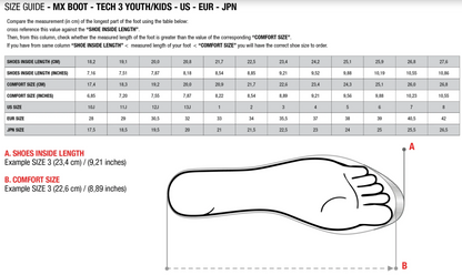 Alpinestars Tech 7S Youth Boots Black/White