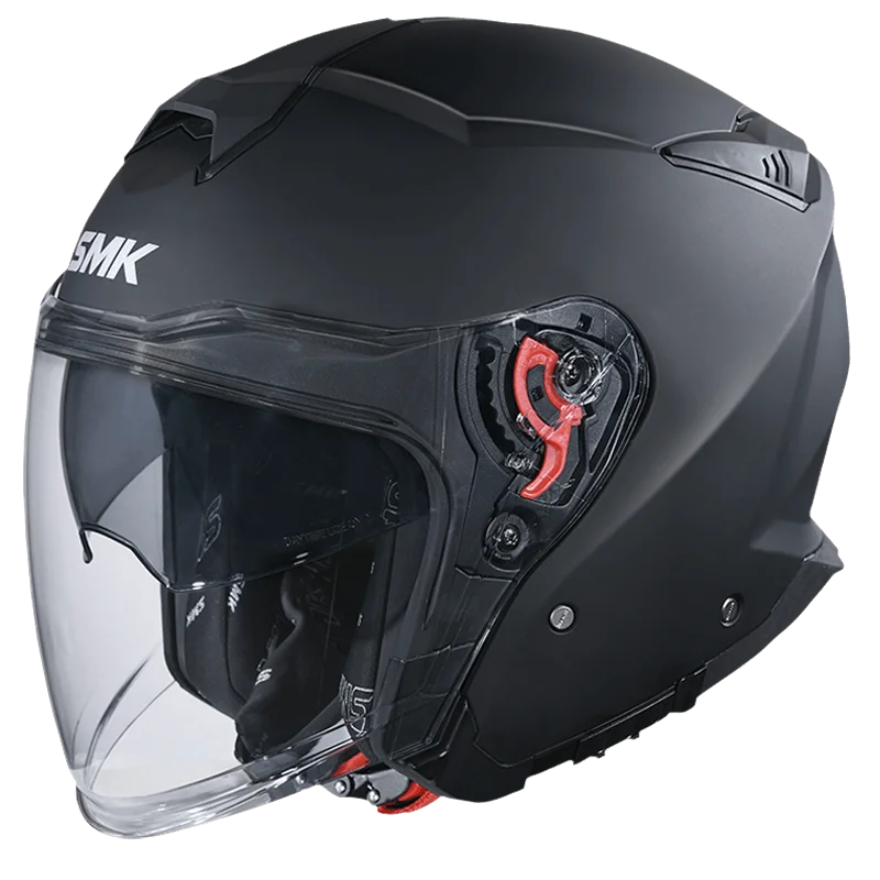 SMK GTJ Matte Black Helmet MA200