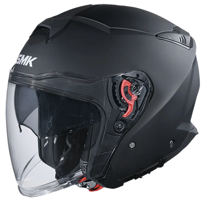 SMK GTJ Matte Black Helmet MA200