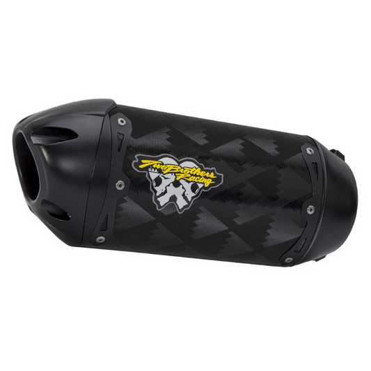 HONDA CBR600RR (2013+) CARBON FIBRE TYPHOON BLACK SLIP-ON