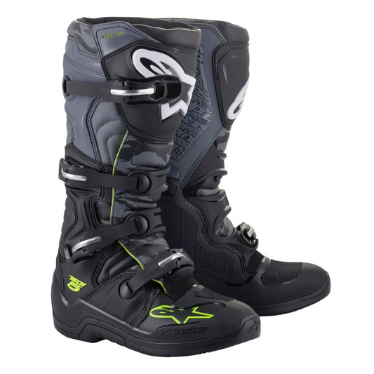 Alpinestars Tech 5 Boots Black/Gray/Yellow Fluo
