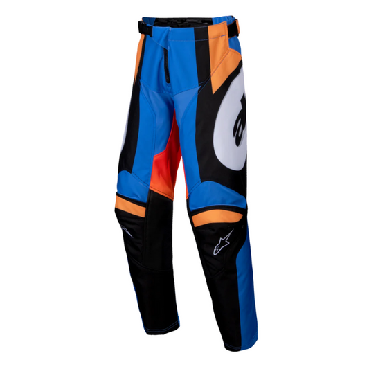 Alpinestars Youth Racer Melt Pants Orange/Blue