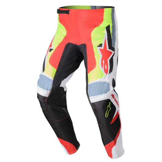 Alpinestars 2024 Fluid Agent Pants Black/Mars Red/Yellow Fluo