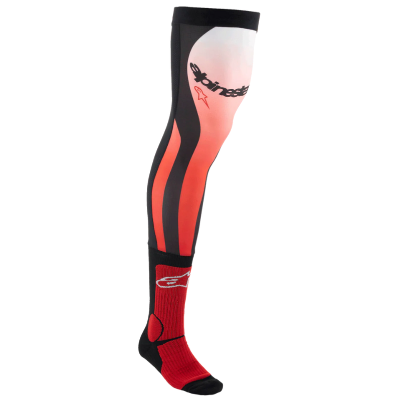 Alpinestars Kneebrace Socks Bright Red/White