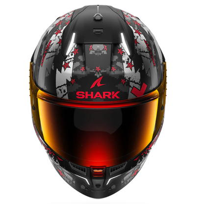 Shark Skwal i3 Hellcat Matte KUR - Extra Red Visor Included