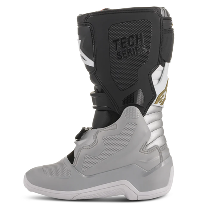 Alpinestars Tech 7S Youth Boots Black/Silver/White/Gold