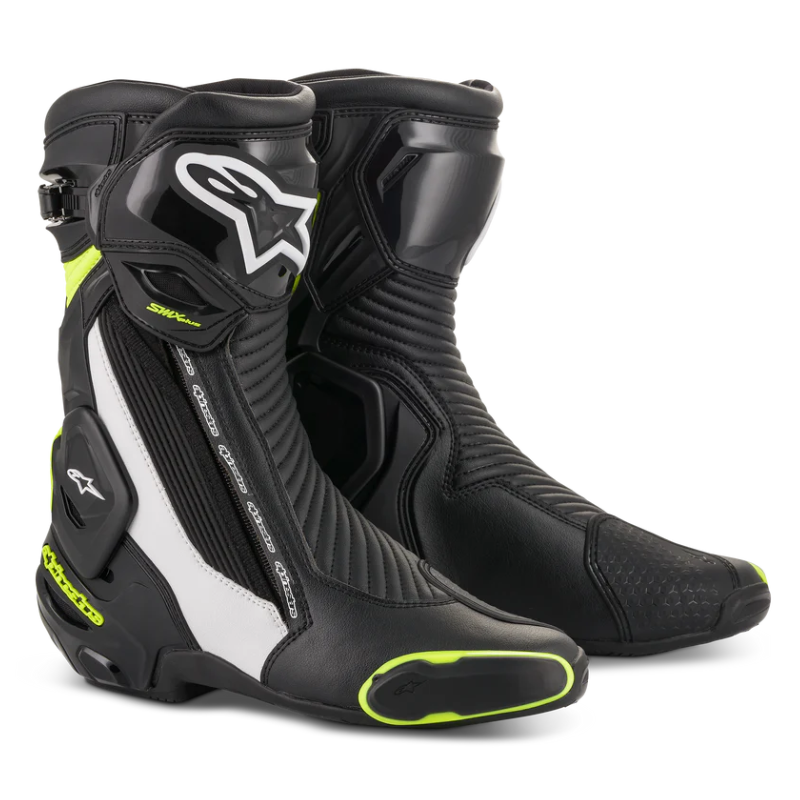 Alpinestars SMX-Plus V2 Black/White/Yellow Fluo