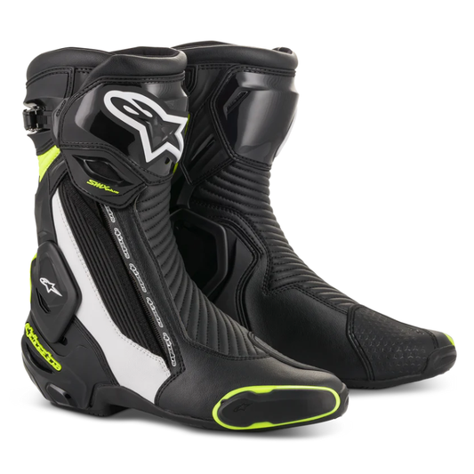Alpinestars SMX-Plus V2 Black/White/Yellow Fluo