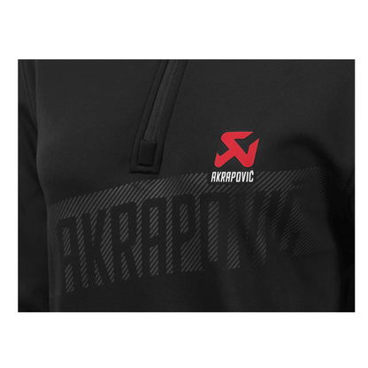 Akrapovic Corpo Zip Turtleneck Hoodie Women's Black