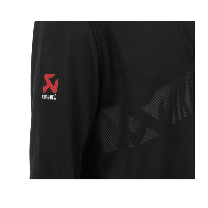 Akrapovic Corpo Zip Turtleneck Hoodie Men's Black