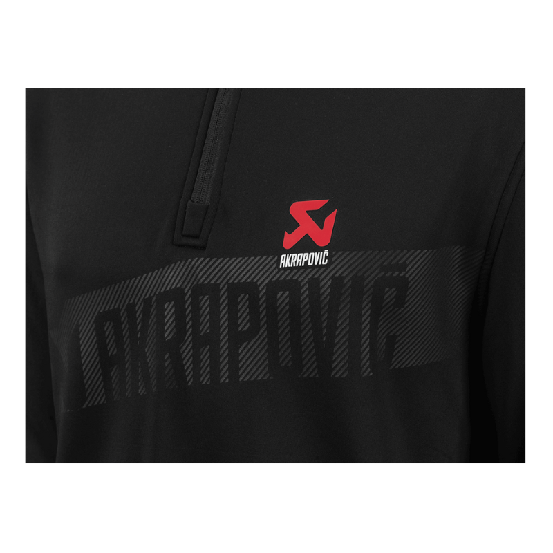 Akrapovic Corpo Zip Turtleneck Hoodie Men's Black