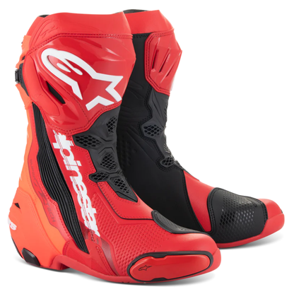 Alpinestars Supertech R Boots Bright Red/Red Fluo