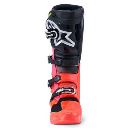 Alpinestars Tech 7 Boots 2025 Black/Red Fluo/Pink Fluo