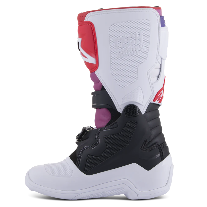 Alpinestars Tech 7S Youth Boots Black/White/Rainbow