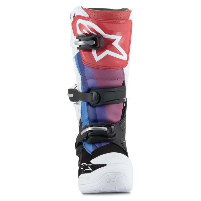 Alpinestars Tech 7S Youth Boots Black/White/Rainbow