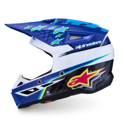 Supertech M3 (Youth) Flacon Helmet Blue/White/Black/Purple