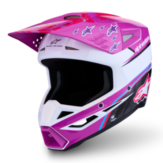 Supertech M3 Falcon Helmet Purple/White/Black/Pink
