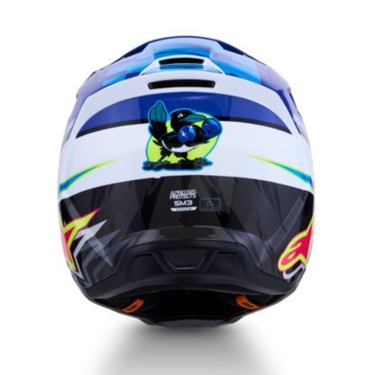 Supertech M3 Falcon Helmet Blue/White/Black/Purple