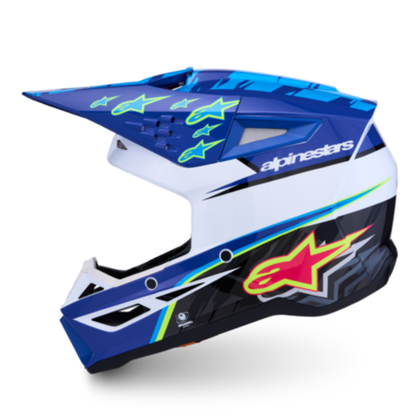 Supertech M3 Falcon Helmet Blue/White/Black/Purple