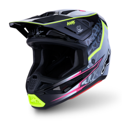 Supertech M7 Blaster Helmet Black/Grey/White/Yellow