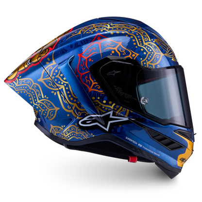 Alpinestars Supertech R10 Martinator Thai Helmet Blue/Black/Red/Gold